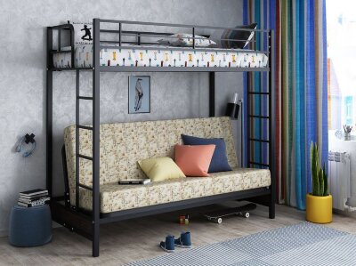 Двухъярусная кровать с диваном Мадлен пифагор